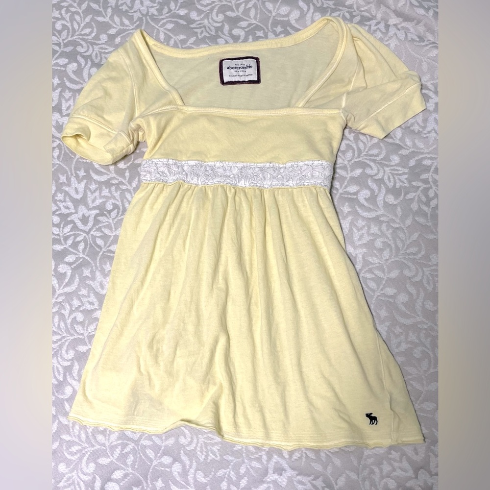Abercrombie Yellow Babydoll top